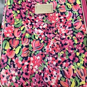 Lilly Pulitzer Vibrant Pink and Green Folio